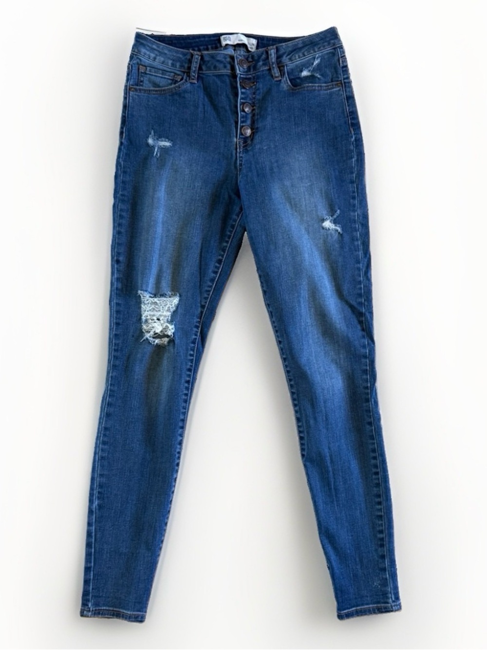 RSQ Manhattan High Rise Distressed Skinny Jeans Size 7/28